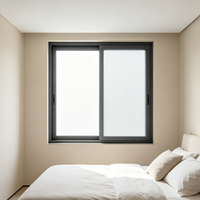 Ventana Corredera de Aluminio con Doble Acristalamiento, Aislante Acústico, Anticondensación, para Estudio, Precio de Fábrica