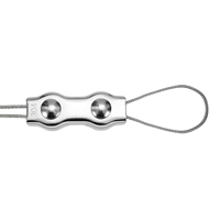 Équipement de rigging : Étrier en U pour câble, Fixation en acier inoxydable, Pince de serrage pour câble métallique, Étrier duplex pour câble