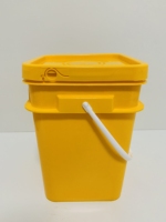 Seau en plastique personnalisé de 15 L avec couvercle et poignée, résistant à l'eau, pour l'agriculture, seau à peinture en PP