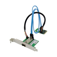 Kartu Antarmuka Jaringan Internal Kabel Gigabit Ethernet SFP Tunggal Mini PCIe WGI210AS Tersedia