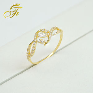 טבעות זהב מלא של מפעל oem טבעות זהב 18k 14k 2k 21 קראט בעבודת יד תכשיטי יוקרה לחתונות ומסיבות הסיטונאיות - Product Image 2