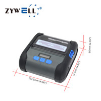 Imprimante thermique de reçus mini 3 pouces 80 mm 2 en 1 pour petites entreprises, imprimante portable de codes-barres et d'étiquettes en rouleau