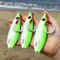 Leurre Artificiel Rigide en ABS pour Pêche au Slow-Jigging, Type Papillon, 150g 300g, avec Hameçon 5/0, pour Thon, Maquereau, Pêche en Mer en Haute Mer