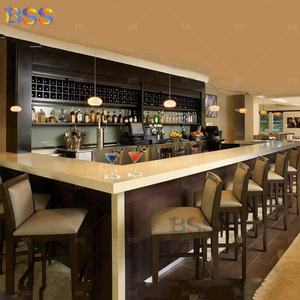 Restaurante Bar Mostrador Gabinete Moderno Laminado Mármol <span class=keywords><strong>Comercial</strong></span> Club Café Bar Gabinete - Product Image 2