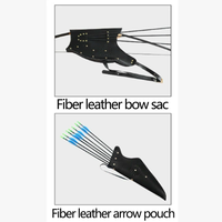 Carquois de tir à l'arc en acier de haute qualité avec plume en plastique équipement de chasse de sports de plein air facile à transporter pour tirer avec des arcs de flèches