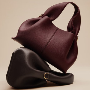 Borsa Cloud in Vera Pelle, Moda con Zip, Tracolla Singola, Stile Francese di Nicchia, Borsa a Mano per Pendolari - Product Image 2
