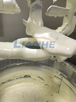 Ascenseur hydraulique dentifrice faisant pot crème mélange agitador lotion pour le corps homogénéisateur mélangeur sous vide cosmétique émulsifiant machine