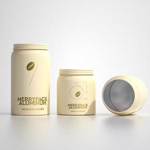Reusable Cylinder sealed <b>Coffee</b> Powder Tin Can Packaging Aluminum Food Tin Can Coffe Tins Custom Aluminum Cans - Product Image 1
