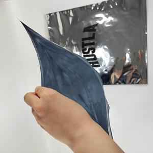 Metallic Silver Aluminum Zipper Bags - Custom Printed Double Sided Foil Bags for Clothing & Cosmetics - Product Image 1