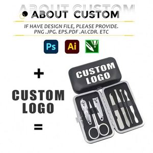 Custom LOGO Low Price Promotion Stainless Steel Nail Clipper Set Personal Care Travel <b>Gift</b> Nail Clipper Tool Kit - Product Image 2
