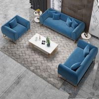 Ensemble de canapés modernes en velours rose pâle pour salon, mobilier de salon moderne et simple de luxe