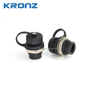 Conector Circular RJ45 KRONZ de 20 mm, Extensión Ethernet Doble Hembra, Acoplador de Interfaz de Cable de Red para Montaje en Panel