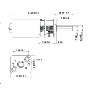 มอเตอร์เกียร์ N20 3V 5V 6V 12V 120 รอบต่อนาที ไมโครดีซี มินิ บรัชเชอร์ สำหรับรถสมาร์ทคาร์ - Product Image 1