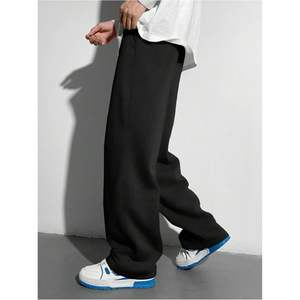 กางเกงวอร์มขายาวทรงหลวมสำหรับผู้ชาย ผ้าฝ้าย 100% เอวยางยืด ระบายอากาศได้ดี สวมใส่สบาย เหมาะสำหรับออกกำลังกาย - Product Image 3