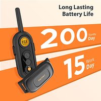 Patpet Bestes Hundetrainingshalsband Elektrisches Wiederaufladbares Hundehalsband mit Sicherer Fernbedienung Pieper Vibration Trainingsmodi Schockstufen