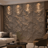 Panneau mural en pierre PU, pierre empilée 3D, revêtement en pierre de culture, effet brique rustique, décoration pour la maison et l'hôtel