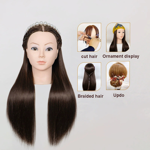 Tête <span class=keywords><strong>de</strong></span> Mannequin d'Entraînement en Gros pour <span class=keywords><strong>Coiffure</strong></span> Afro-Américaine, avec Cheveux Synthétiques, pour Salons et Écoles <span class=keywords><strong>de</strong></span> Cosmétologie - Product Image 6