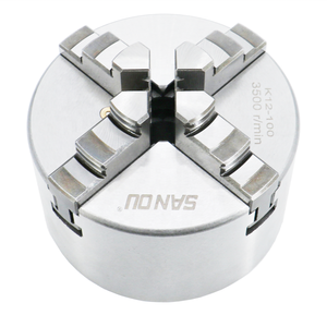 HLTNC K12-400A Mandril de torno hidráulico de 4 mordazas, estándar europeo, con punta de husillo de 38 mm y carrera de émbolo, para perforación de gran diámetro - Product Image 5