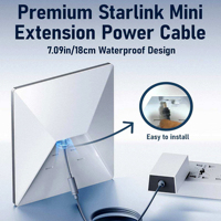Câble de communication 0,12 m pour Starlink Mini, adaptateur d'alimentation DC 5521 18AWG pour câble Starlink, accessoires
