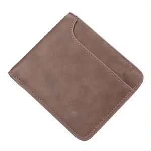 Free Sample 2023 customized retro small slim credit <b>card</b> <b>holder</b> pu leather <b>wallet</b> - Product Image 5