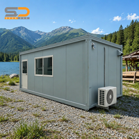 Maison mobile préfabriquée pliable standard, mini-maison 1 chambre isolée, conteneur pliable préfabriqué