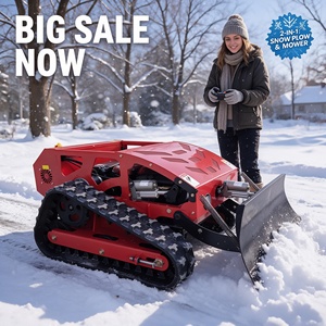 RC Crawler Type <b>Lawn</b> <b>Mower</b> With Snow Shovel 2-in-1 Remote Control Grass Cutting Machine SnowPlough ForGardenOrchard SnowClearing - Product Image 1