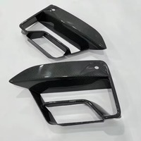 Grilles latérales en fibre de carbone pour pare-chocs avant, couvre-grilles en maille pour BMW F90 M5 Competition CS 2017-2020