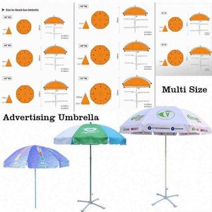 Promotional Custom Pattern Printed Outdoor <b>Sun</b> <b>Shade</b> Business Advertising Beach Umbrella - Product Image 5