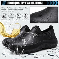 Chaussures de travail pour chef en polaire doublée, imperméables, résistantes à l'huile, antidérapantes, chaudes, en EVA, pour la cuisine, vente en gros