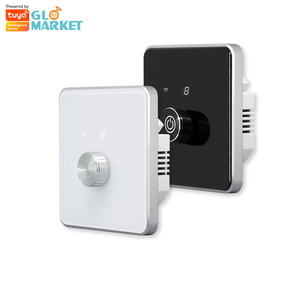 Glomarket tuya không dây tường chuyển đổi Wifi núm Dimmer chuyển đổi xoay mờ điều khiển từ xa ánh sáng thông minh hiển thị kỹ thuật số - Product Image 1