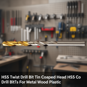 ดอกสว่านเจาะเหล็ก HSS หัวเคลือบ TiN ดอกสว่าน HSS Co สำหรับเจาะโลหะ ไม้ พลาสติก - Product Image 3