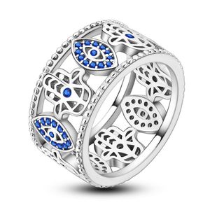 Anillos de Compromiso y Boda Creativos de Estilo Europeo con <span class=keywords><strong>Flores</strong></span> Huecas y Circonitas, Chapados en Oro sobre Plata 925 para Parejas - Product Image 3
