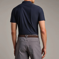 Fabrication sur mesure de polos de golf pour hommes à manches courtes, coupe ajustée, avec logo personnalisé, étiquette privée, texture piqué, boutons