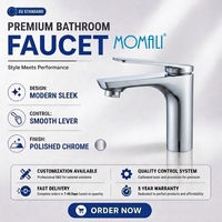 Momali économique moderne mitigeur avec eau chaude et froide robinet de lavabo en laiton avec 5 ans de garantie de qualité mitigeur d'évier