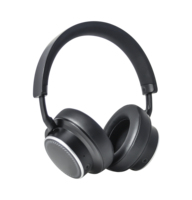 Auriculares Inalámbricos Bluetooth Híbridos con Cancelación Activa de Ruido, Chip Qualcomm, Batería LED, Orejeras Suaves, Música y Juegos