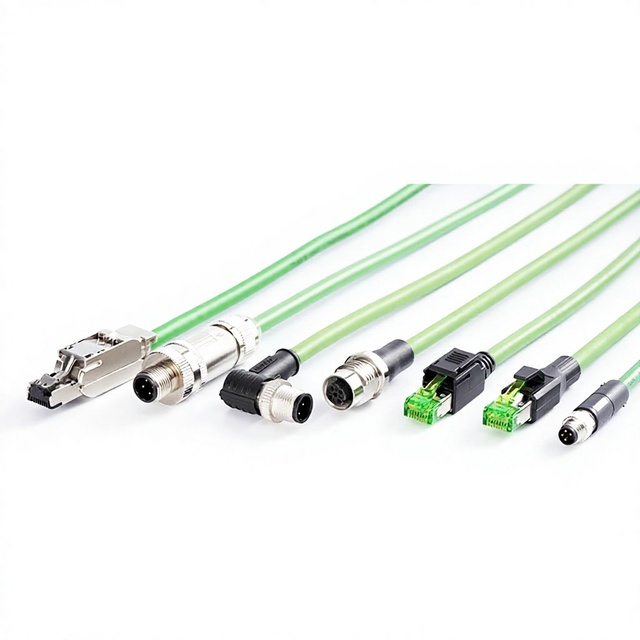 Cat6A Cat5E Industrial Ethernet Cables 4/8 Pair Options High-Flexibility Drag-Chain Supporting 100 Mbps/1 Gbps/10 Gbps Model