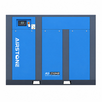 Compresseur d'air industriel à vis Airstone 185KW 250HP, écoénergétique, 7-12 bars, vitesse fixe, personnalisable, fabrication stable