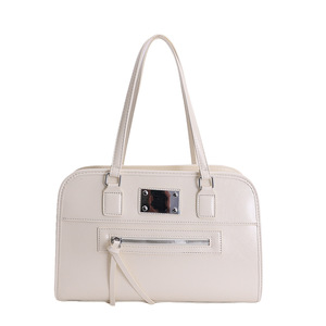 Sac Boston en cuir ciré vintage pour femmes, petit sac bandoulière de luxe, sac à main polyvalent, sac à bandoulière - Product Image 4