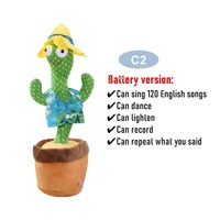 Cactus dansant en peluche unisexe, cactus dansant à répétition avec remplissage en coton PP