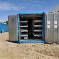 Conteneur de culture hydroponique de champignons Hezhou 40FT HM-40FT, système intelligent à haut rendement et à économie d'énergie, certifié ISO9001 pour les exploitations agricoles