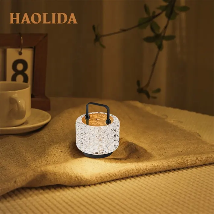 HLD decoration night light display 1.5w dimmable acrylic crystal luxury fantasy personalized night lights