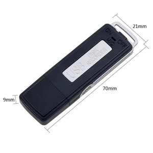 Máy Ghi Âm Kỹ Thuật Số Dạng Thanh <span class=keywords><strong>USB</strong></span> Di Động Siêu Nhỏ, Máy Ghi Âm Kỹ Thuật Số Phát Hiện Vox 8GB 16GB <span class=keywords><strong>USB</strong></span> Flash Drive - Product Image 5