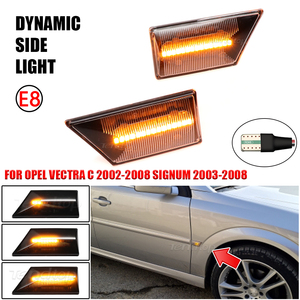 Luci di posizione laterali a LED a flusso dinamico sequenziale per <span class=keywords><strong>Opel</strong></span> Vectra C 02-08 <span class=keywords><strong>Signum</strong></span> 03-08 lampada indicatore di direzione - Product Image 6