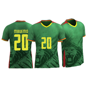 2526 Jersey Sepak Bola Dewasa Murah Kasual Piala Afrika MBUEMO Milla Abega Kualitas Terbaik Kamerun Maillot De Foot - Product Image 2