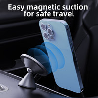 Support de téléphone magnétique pour voiture en alliage d'aluminium flexible, réglable en angle, sans oscillation, OEM ODM
