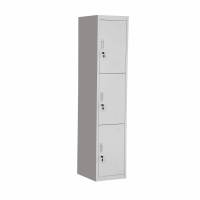Vente flash : Armoire en acier à 3 portes battantes, casier de rangement en métal, armoire en acier, mobilier de bureau, armoire de salle de sport, armoire d'école