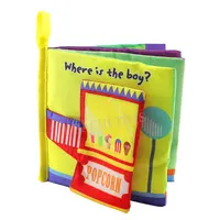 3D игровая книга Монтессори для детей от 1 года