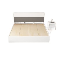 Nouveaux modèles de lits en bois massif modernes, ensemble de meubles de chambre à coucher, lit en bois bon marché, design de lit en bois, lit double, personnalisation