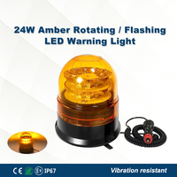 Nouvelle lampe de signalisation LED ambre SG 24W, indice de protection IP67, 12V, clignotante et rotative, pour véhicules lourds