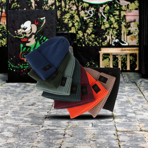 Nuevo Gorro Unisex de Estilo Dobby con Puño, Tejido Acanalado, Bordado 3D, Logotipo Personalizado, Ideal para Viajar, Cálido, 20% Lana Merino, 56-58CM, para Adultos - Product Image 3